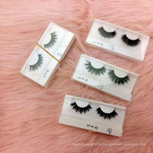 False eyelash 3D silk lashes custom packaging Handmade 3D Silk Lashes With Your Own Brand Eyelashes Wholesale Price